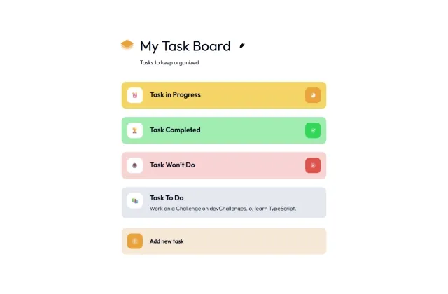 Imagen vista previa de Task Board Imagen de Task Board