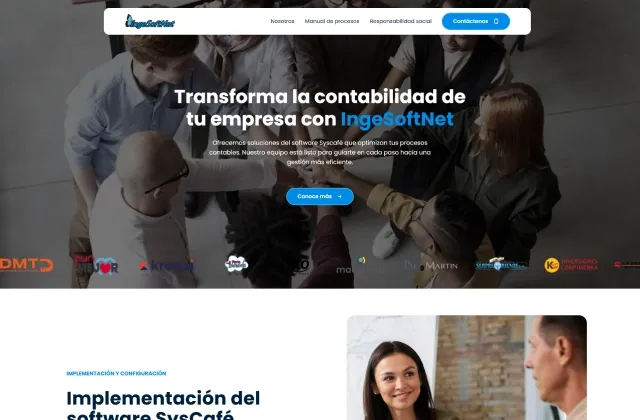 Página web de IngeSoftNet
